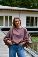 Elina Checkered Top