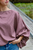Elina Checkered Top