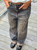 Leopard Balloon Jeans